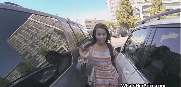  Latina teen pussy pick up in public